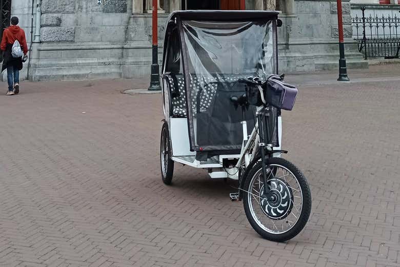 El bicitaxi es un medio de transporte ecológico