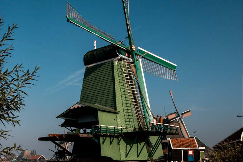 Uno de los molinos de Zaanse Schans