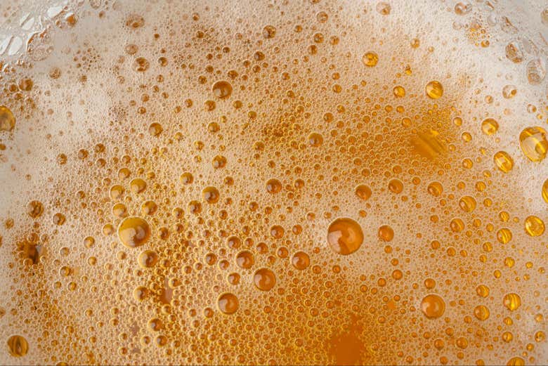 Una refrescante cerveza