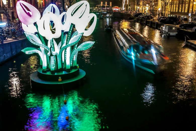 Las flores iluminadas no faltarán en este festival