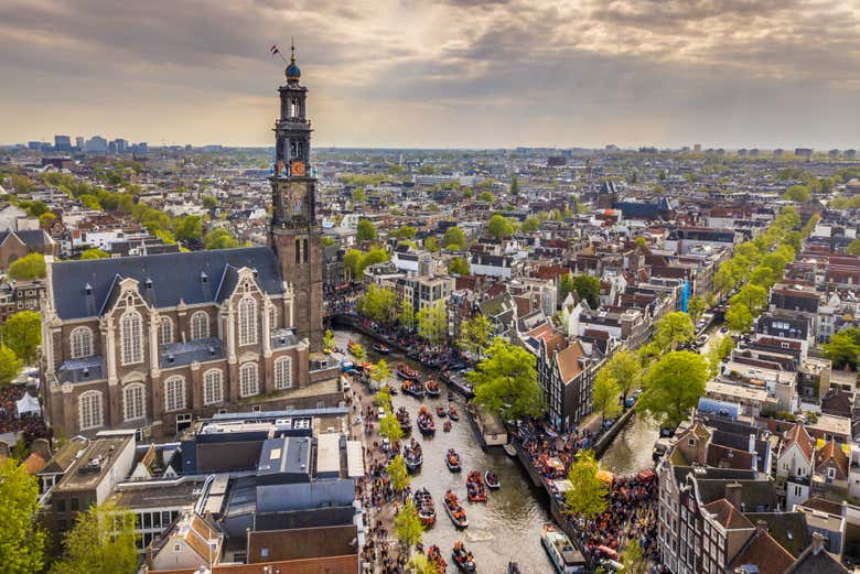 Vista da igreja Protestante Westerkerk