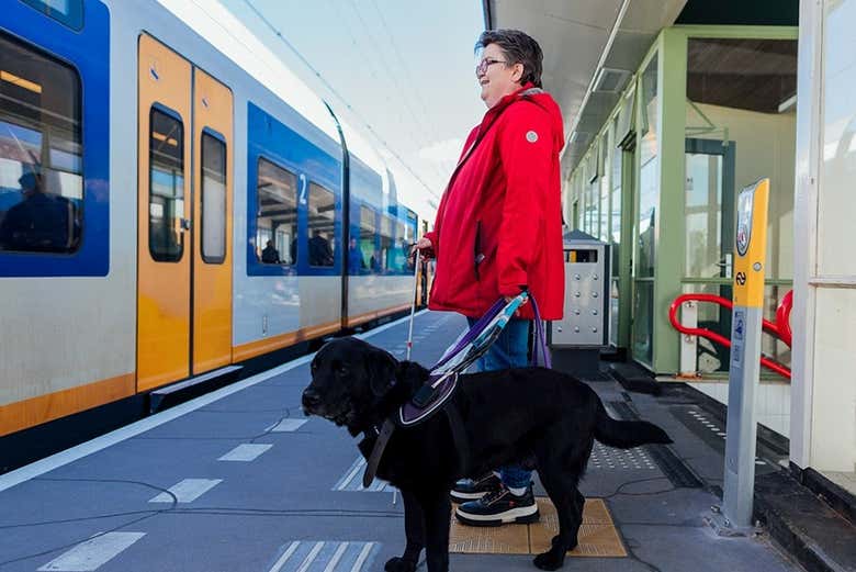 Los trenes también son accesibles para invidentes