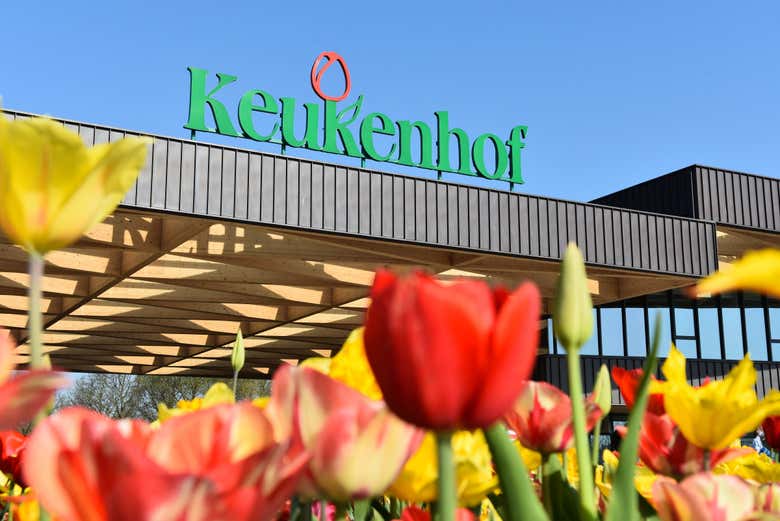 Entrada a los jardines de Keukenhof