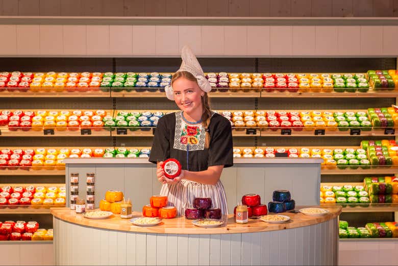 Una fábrica de quesos en Zaanse Schans
