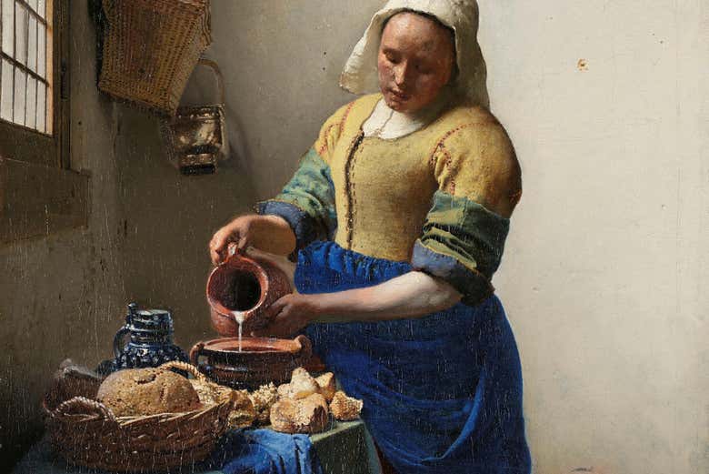 La lechera, de Vermeer
