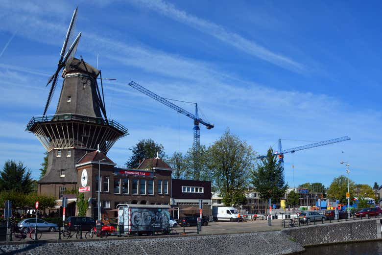 Typical Dutch windmill
