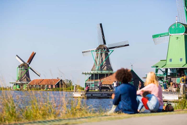 Visitando los molinos de Zaanse Schans