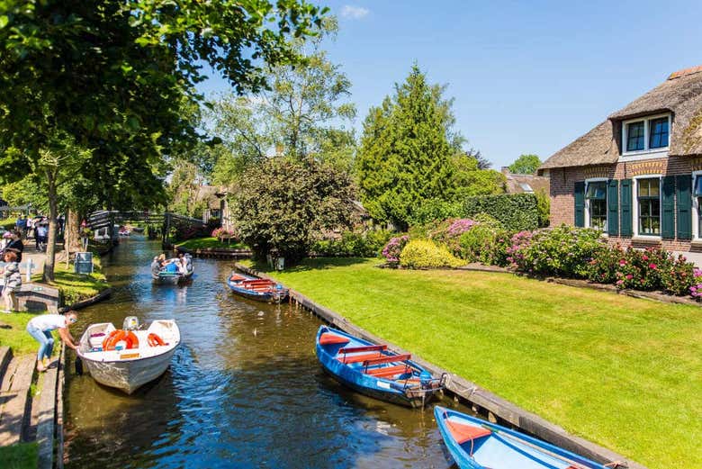 Casas típicas holandesas en Giethoorn
