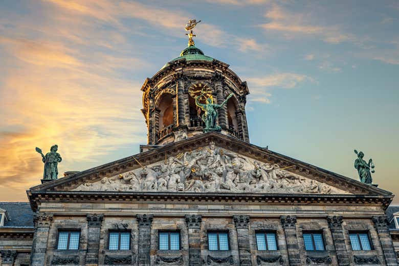 Dettagli del Palazzo Reale di Amsterdam