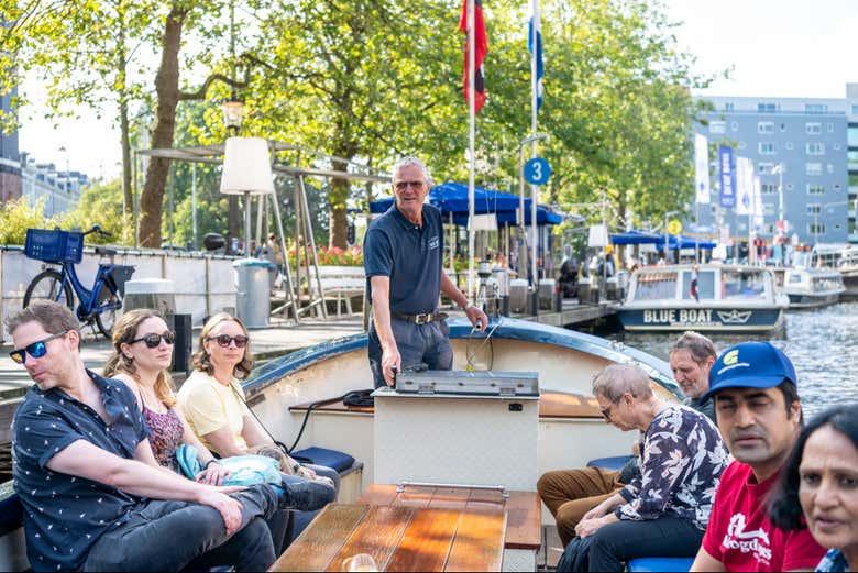 Promenade en bateau sur les canaux d'Amsterdam