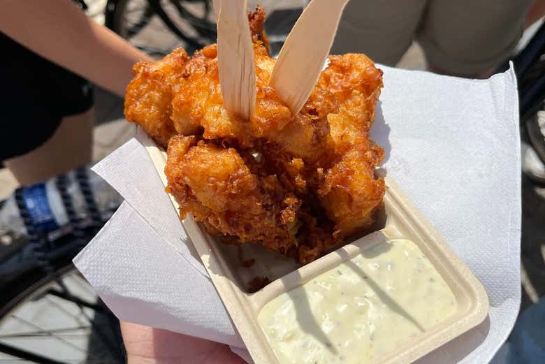 Probaremos el típico pescado frito holandés