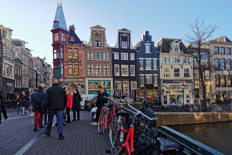 Prédios tradicionais do bairro Jordaan