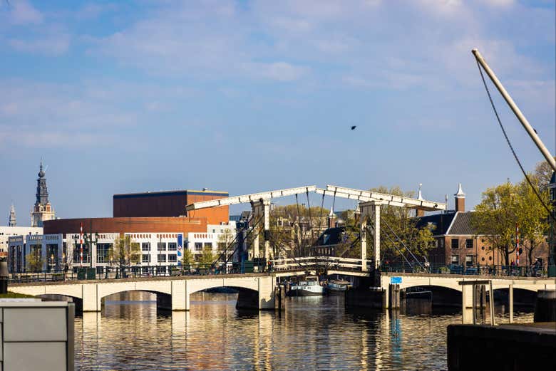 Magere Brug, le pont étroit d'Amsterdam