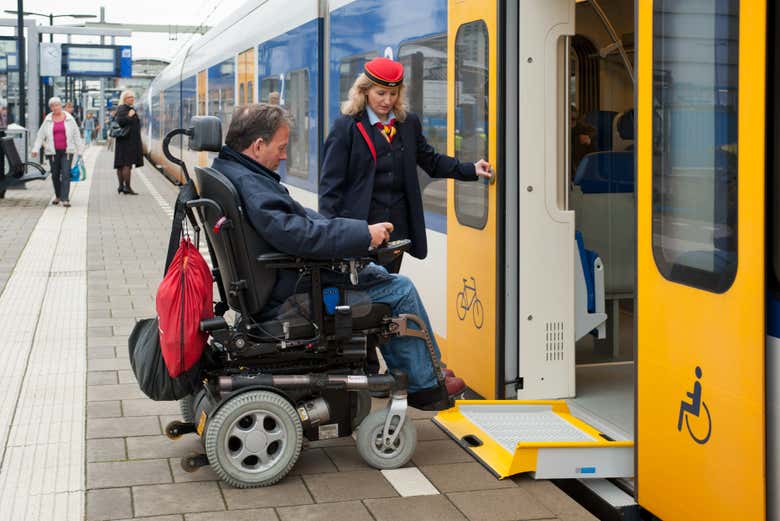 Los trenes son accesibles para sillas de ruedas