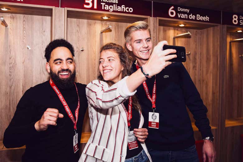 Les vestiaires du Johan Cruyjff Arena