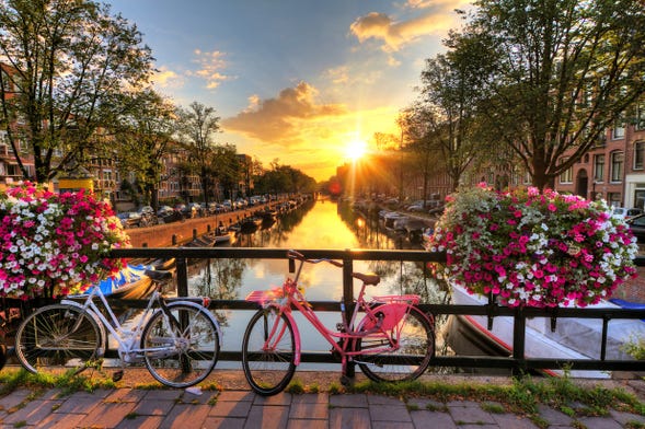Tour de bicicleta por Amsterdam + Passeio de barco pelos canais