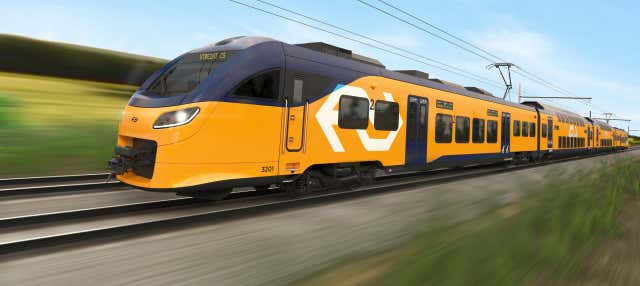 Train entre l'aéroport de Schiphol et Amsterdam