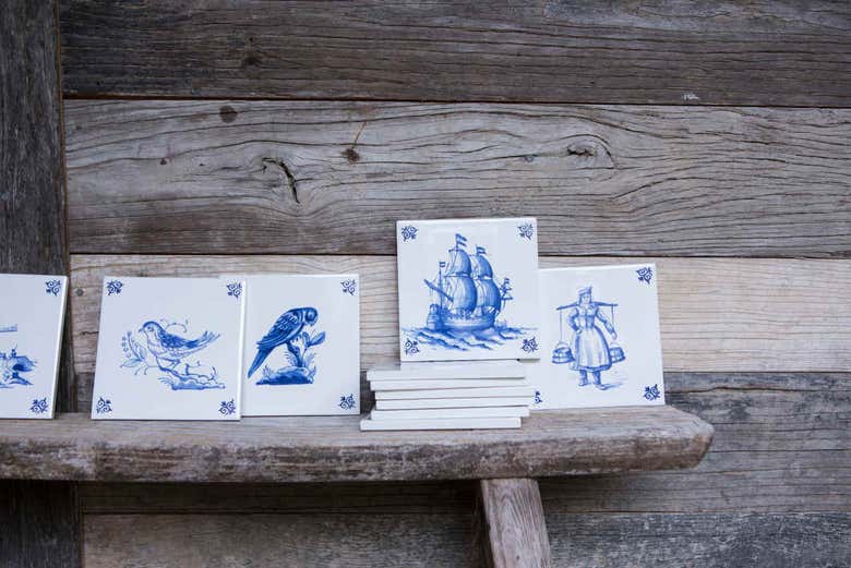 Azulejos de cerâmica do Royal Delft