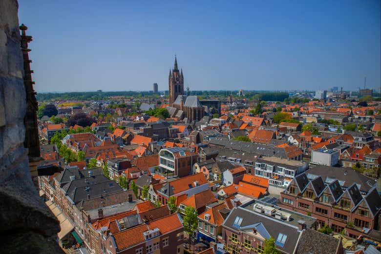 Vista aérea de Delft