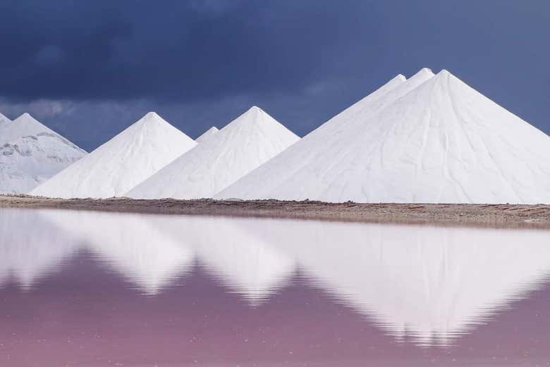 Le montagne di sale dell'isola di Bonaire