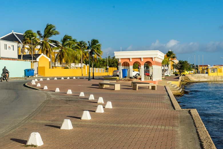 El paseo costero de Kralendijk