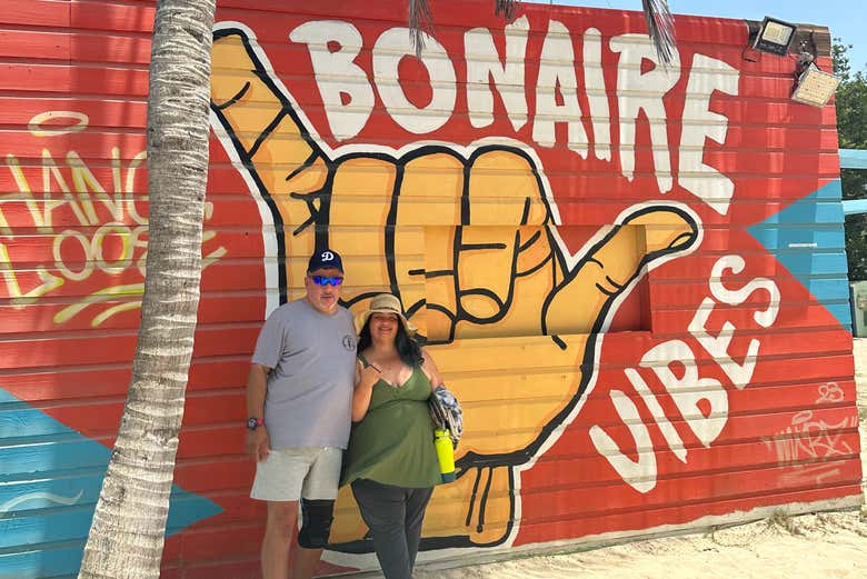 Disfrutando del tour privado por Bonaire