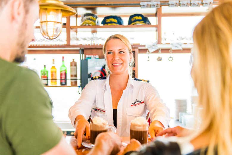 At the bar