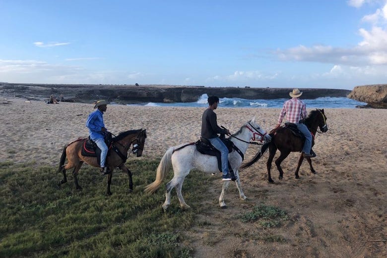 Horseback ride along Wariruri Beach