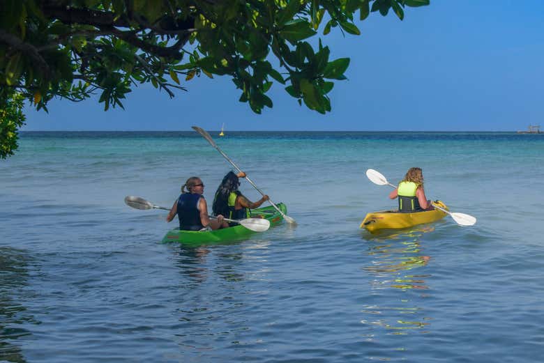 ¡Durante la navegación hacia la isla Sea Glass!