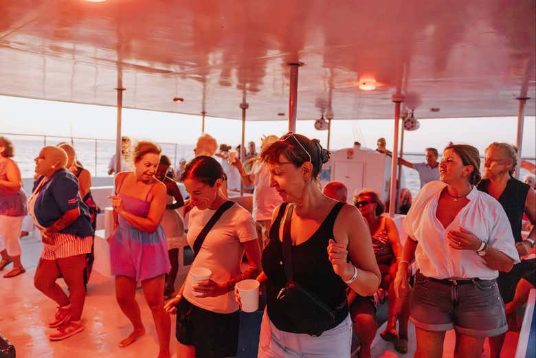 Clase de baile a bordo