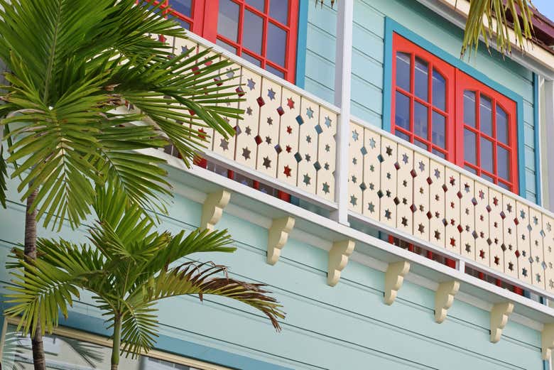 Détails d'un balcon de Marigot