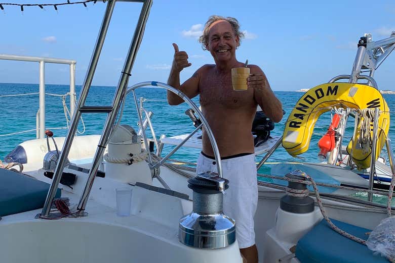 Momento de relax a bordo