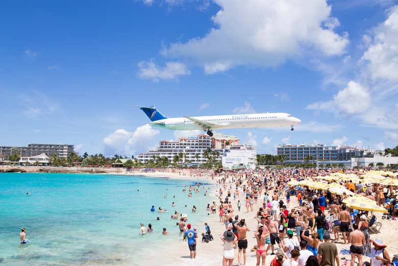 Paysage de Maho Beach