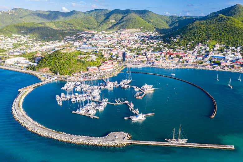 Aerial view of Marigot