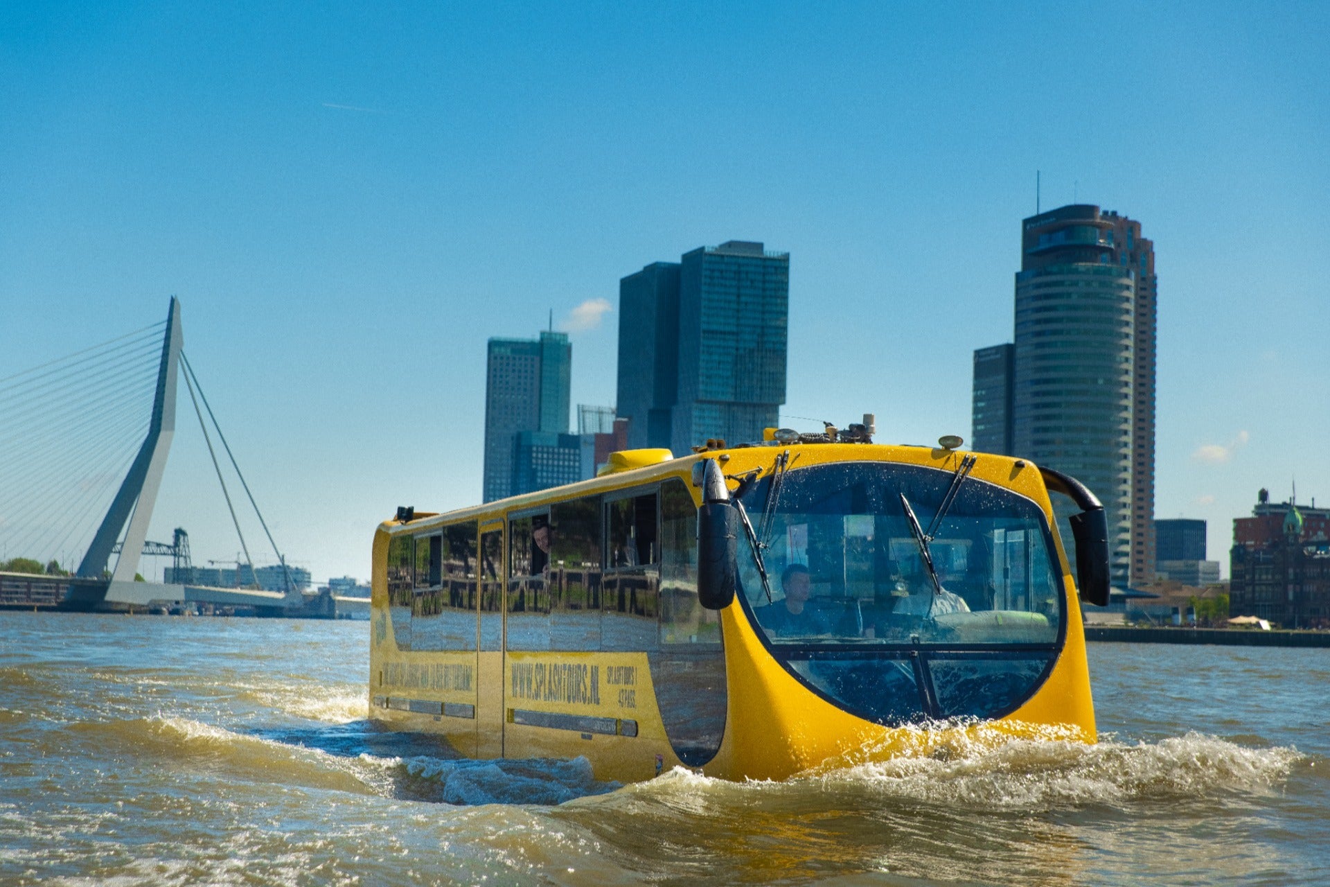 Visite de Rotterdam en bus amphibie