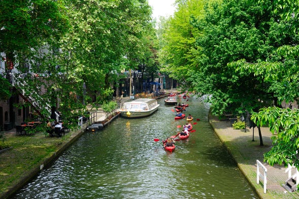 Tour en kayak por los canales de Utrecht