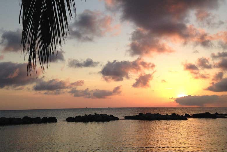 Curazao al atardecer