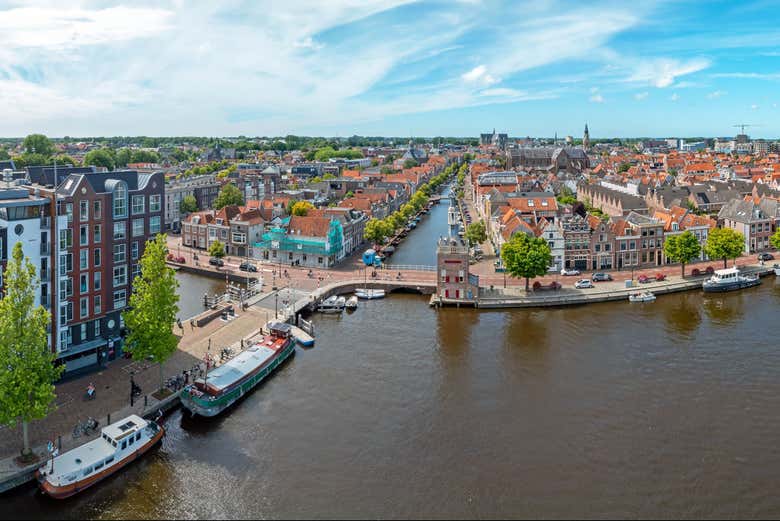 Vue aérienne sur Alkmaar