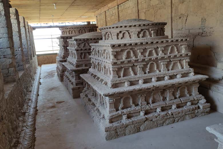 Ancient altars in the archaeological site