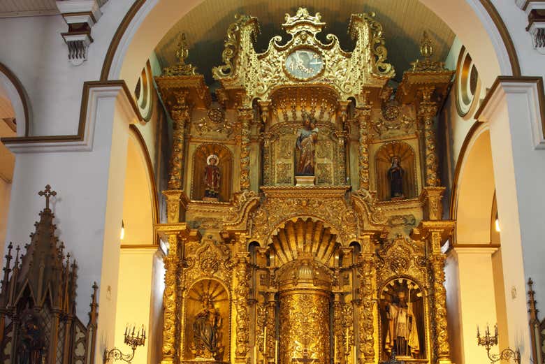 Golden altar of the Church of San José