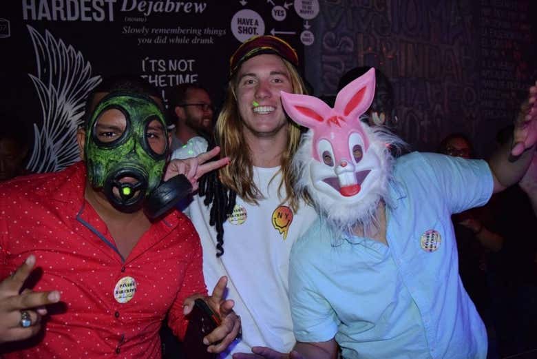 Diversão no tour de festa