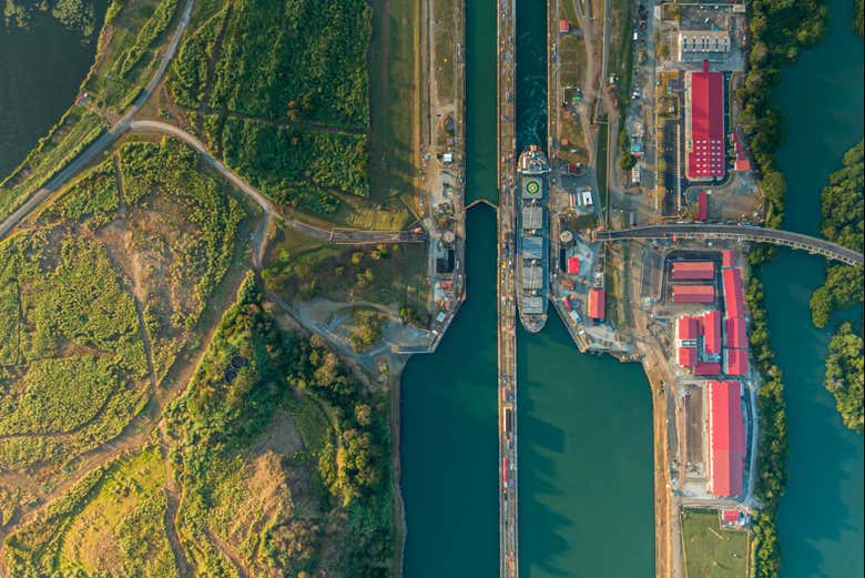 Miraflores lock of the Panama Canal