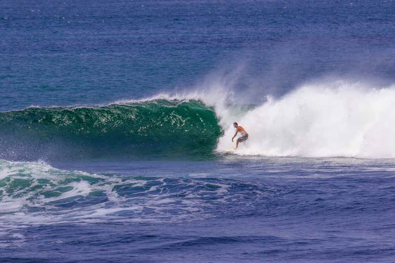 Ondas do oceano Pacífico