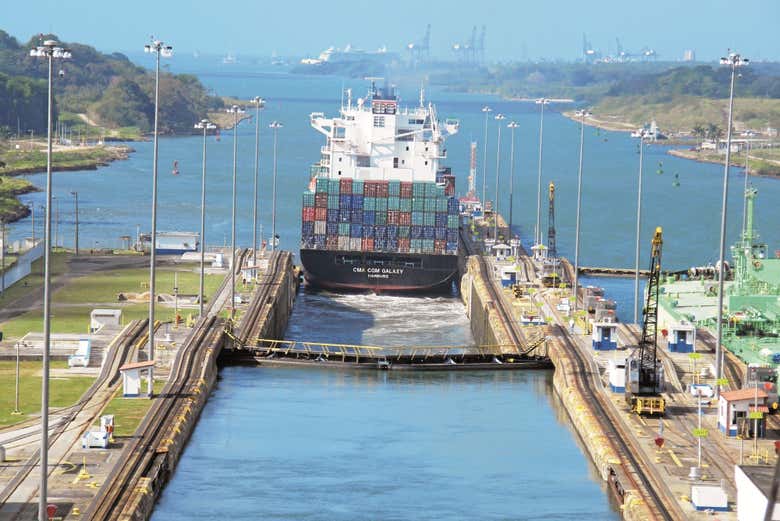 Esclusas de Miraflores en el Canal de Panamá