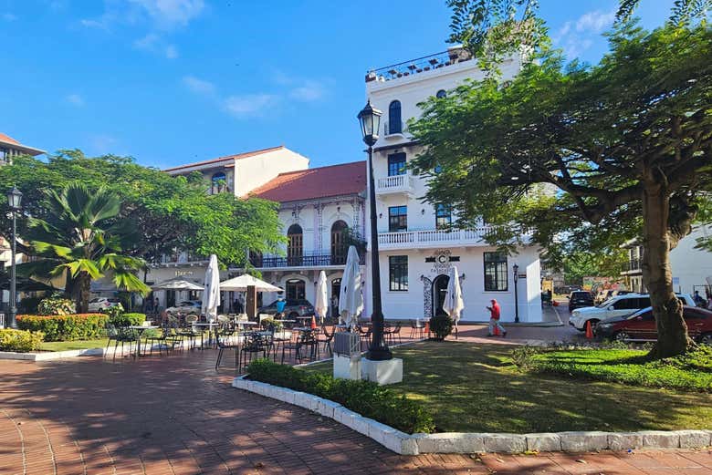 Plaza Herrera en el casco viejo