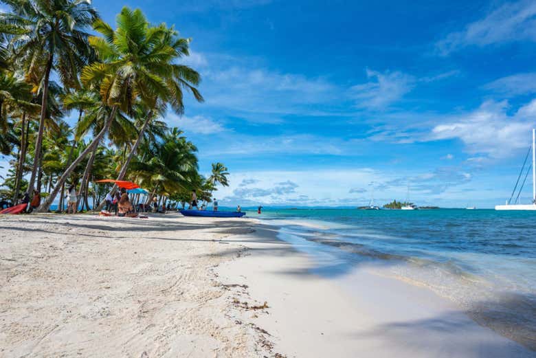 Una de las playas del archipiélago de San Blas