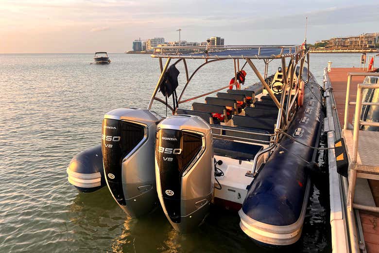 El barco en el que navegaremos hacia Las Perlas