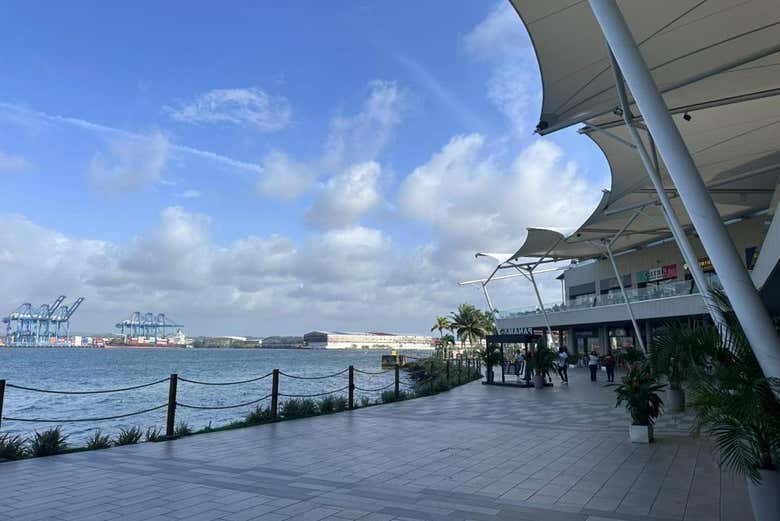 La vista al Canal de Panamá desde Colón 2000
