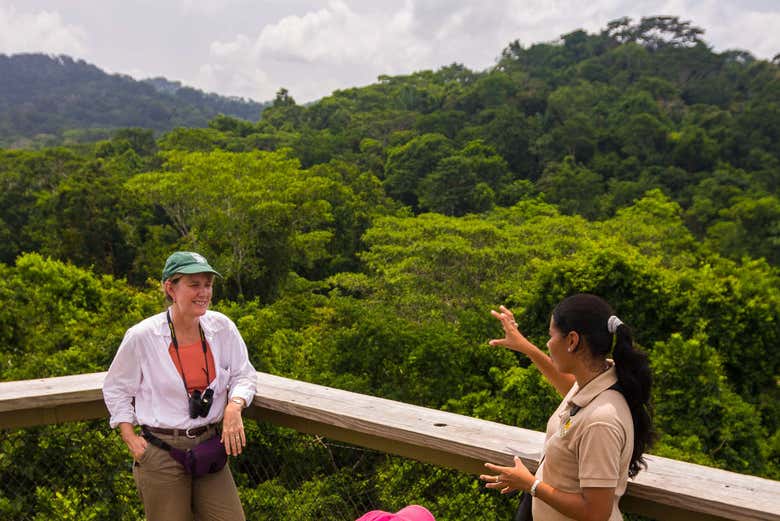 Vistas desde el mirador del parque