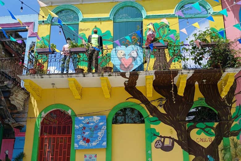 Casa colorata a El Chorrillo